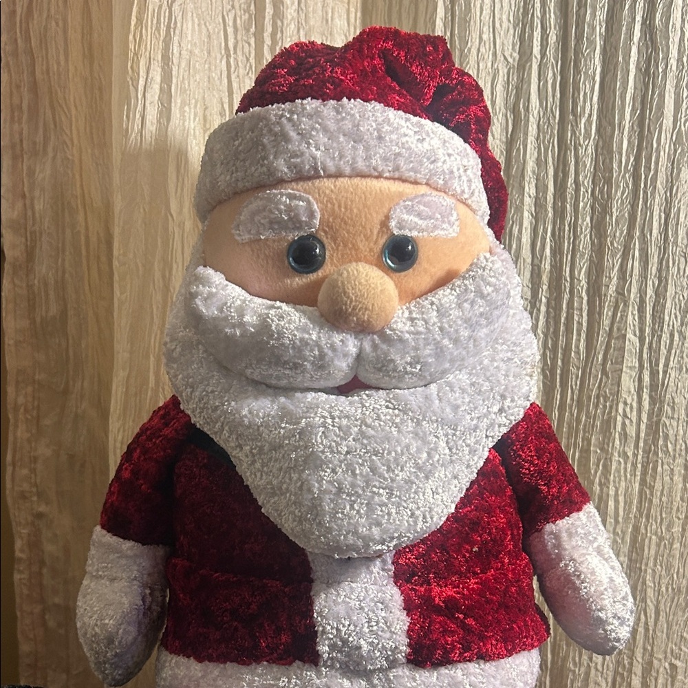 Vintage Santa Claus Plush - Red and White